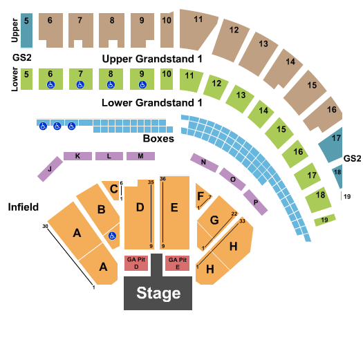 Puyallup Fairgrounds At Washington State Fair Events Center AJR Seating Chart